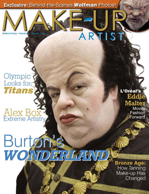 MAKE-UP ARTIST magazine side cover Issue 83 March/April 2010
