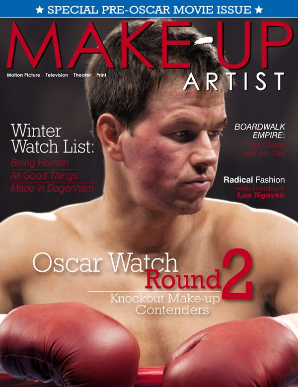 MAKE-UP ARTIST magazine side cover Issue 88 January/February 2011