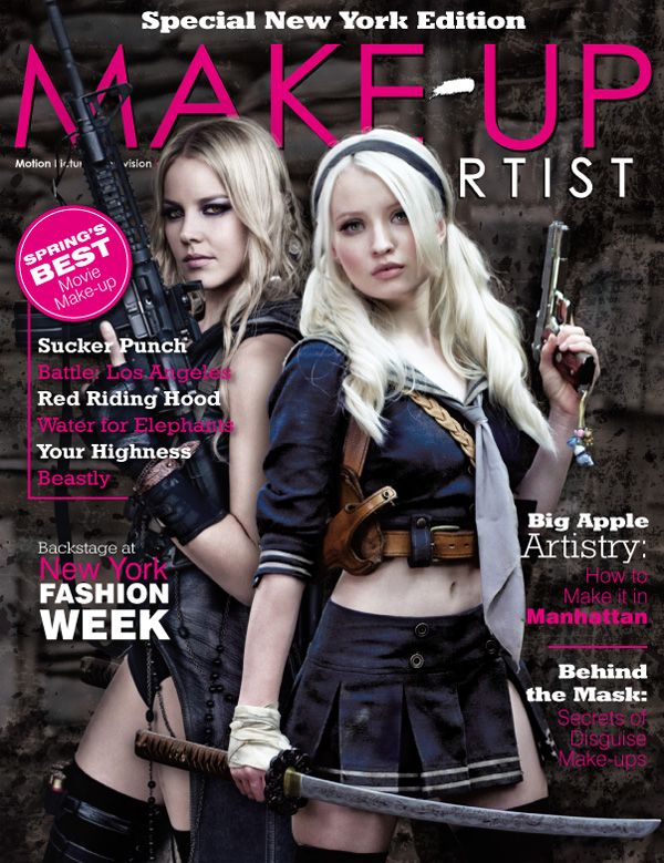 MAKE-UP ARTIST magazine side cover Issue 89 March/April 2011