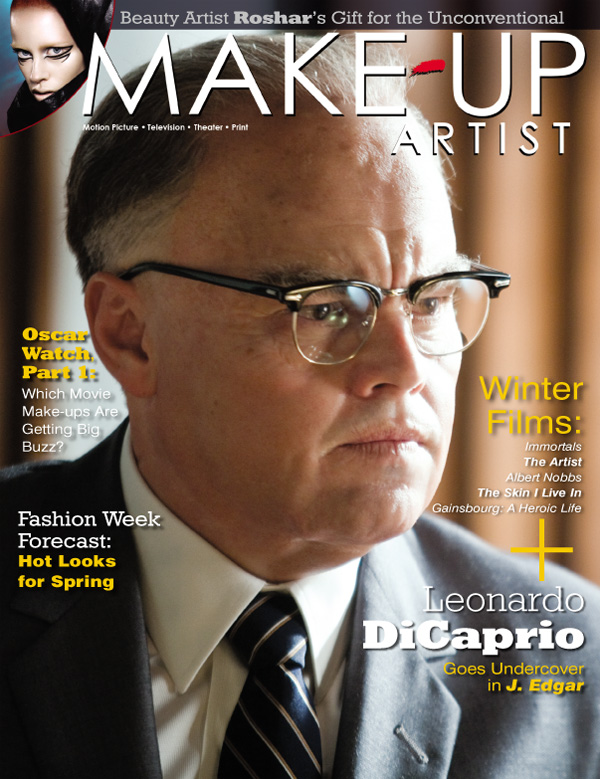 MAKE-UP ARTIST magazine side cover Issue 93 November/December 2011