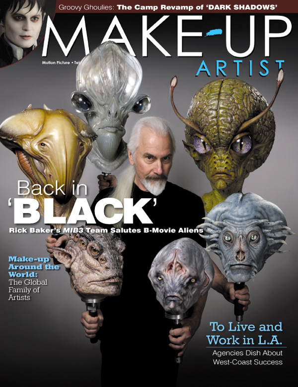 MAKE-UP ARTIST magazine side cover Issue 96 May/June 2012