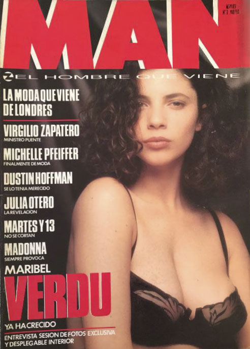 MAN EL HOMBRE QUE VIENE magazine side cover Issue 19  May 1989