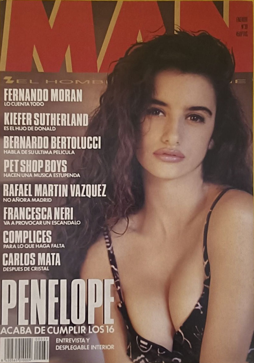 MAN EL HOMBRE QUE VIENE magazine side cover Issue 39  January 1991