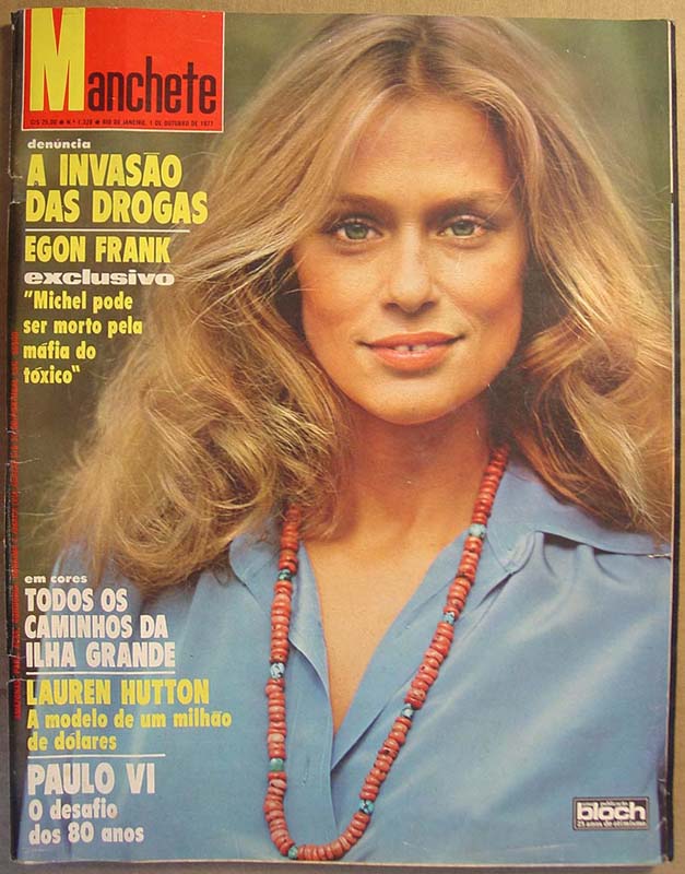 MANCHETE magazine side cover Issue 1328 1 October 1977