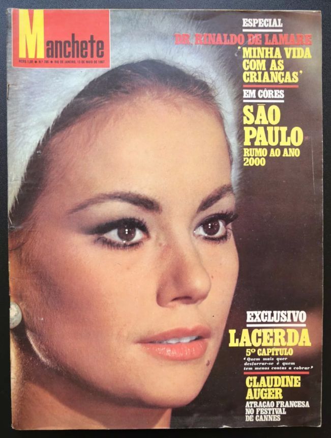 MANCHETE magazine side cover Issue 786 12 May 1967