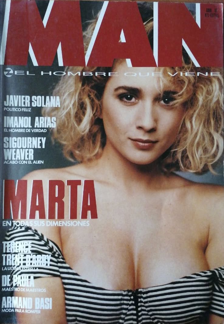 MAN EL HOMBRE QUE VIENE magazine side cover Issue 6  April 1988