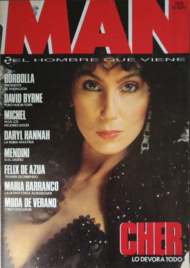MAN EL HOMBRE QUE VIENE magazine side cover Issue 8  June 1988