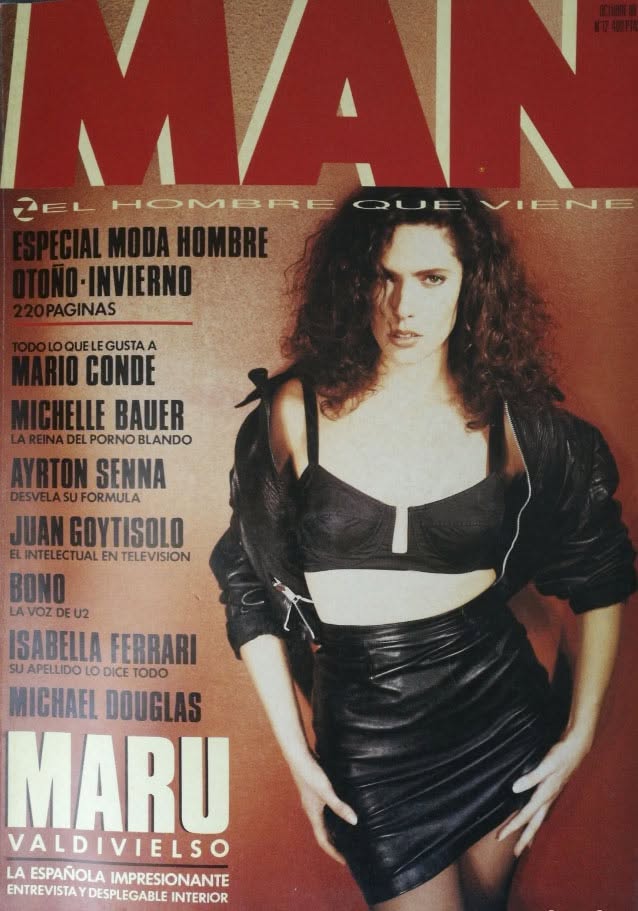 MAN EL HOMBRE QUE VIENE magazine side cover Issue 12  October 1988