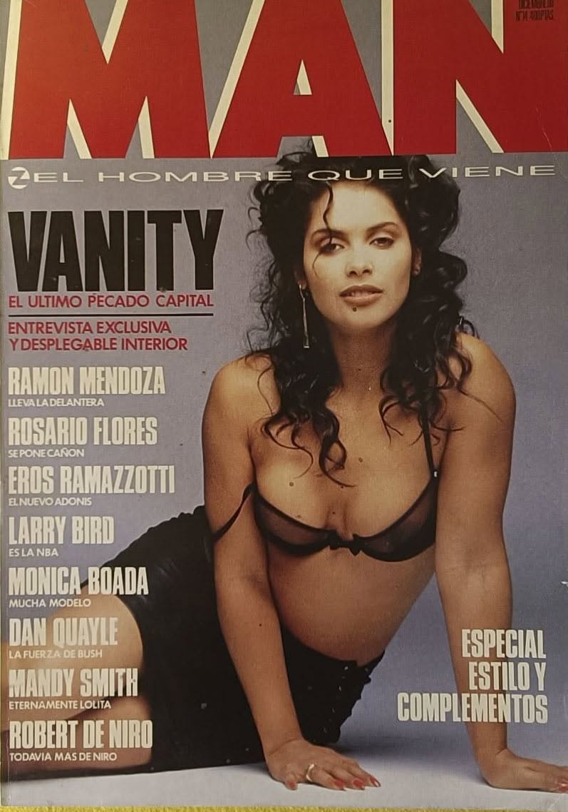 MAN EL HOMBRE QUE VIENE magazine side cover Issue 14  December 1988