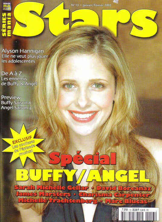 SERIES MANIA STARS magazine cover Issue 13 January/February 2002