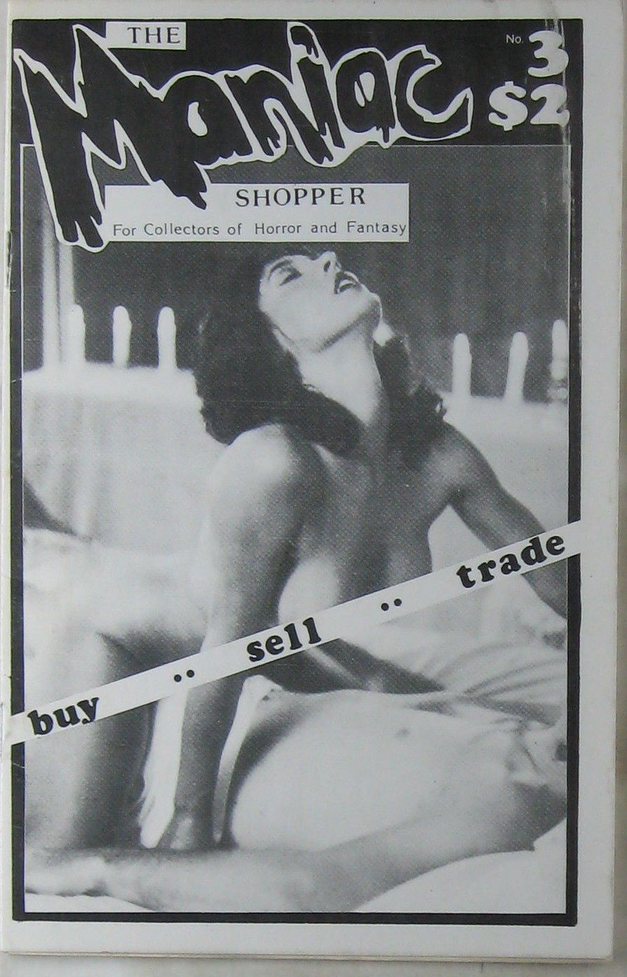 MANIAC SHOPPER magazine cover Issue 3   1987