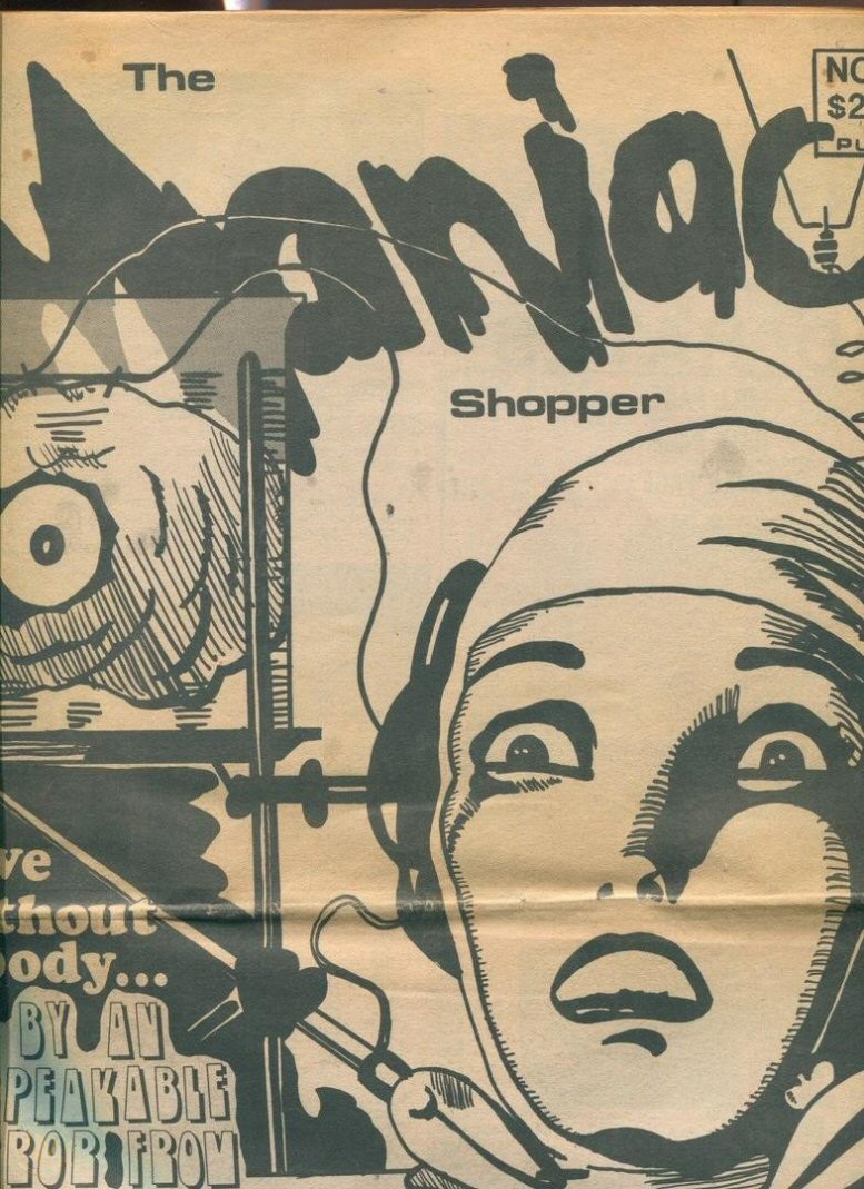 MANIAC SHOPPER magazine cover Issue 4   1987