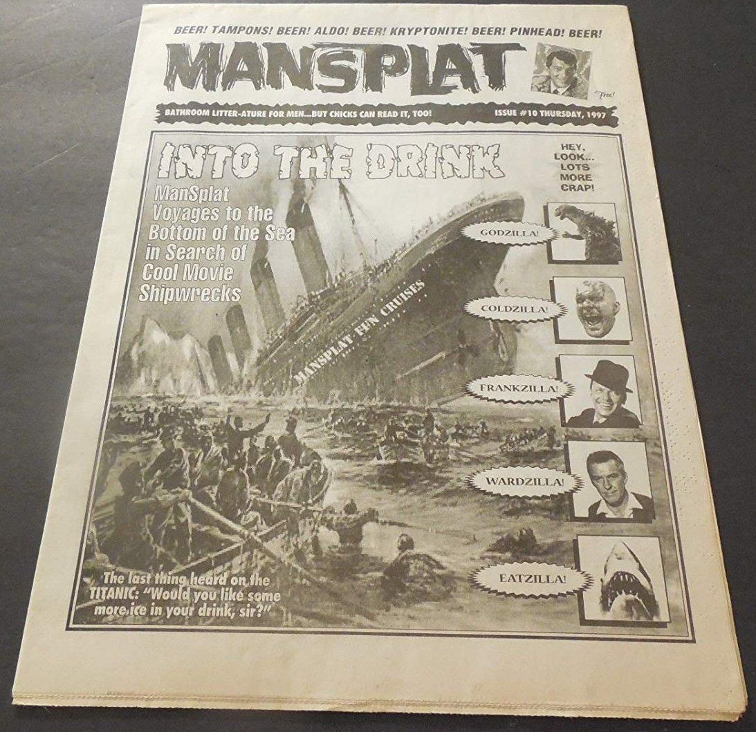 MANSPLAT magazine cover Issue 10   1997