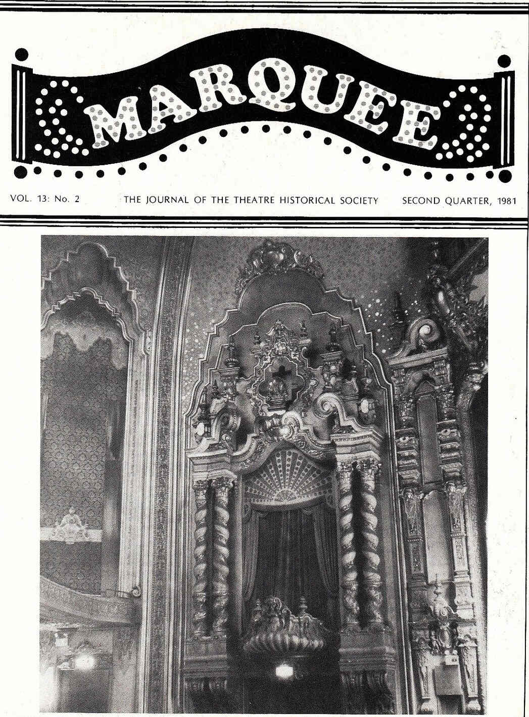 MARQUEE magazine side cover April/June 1981