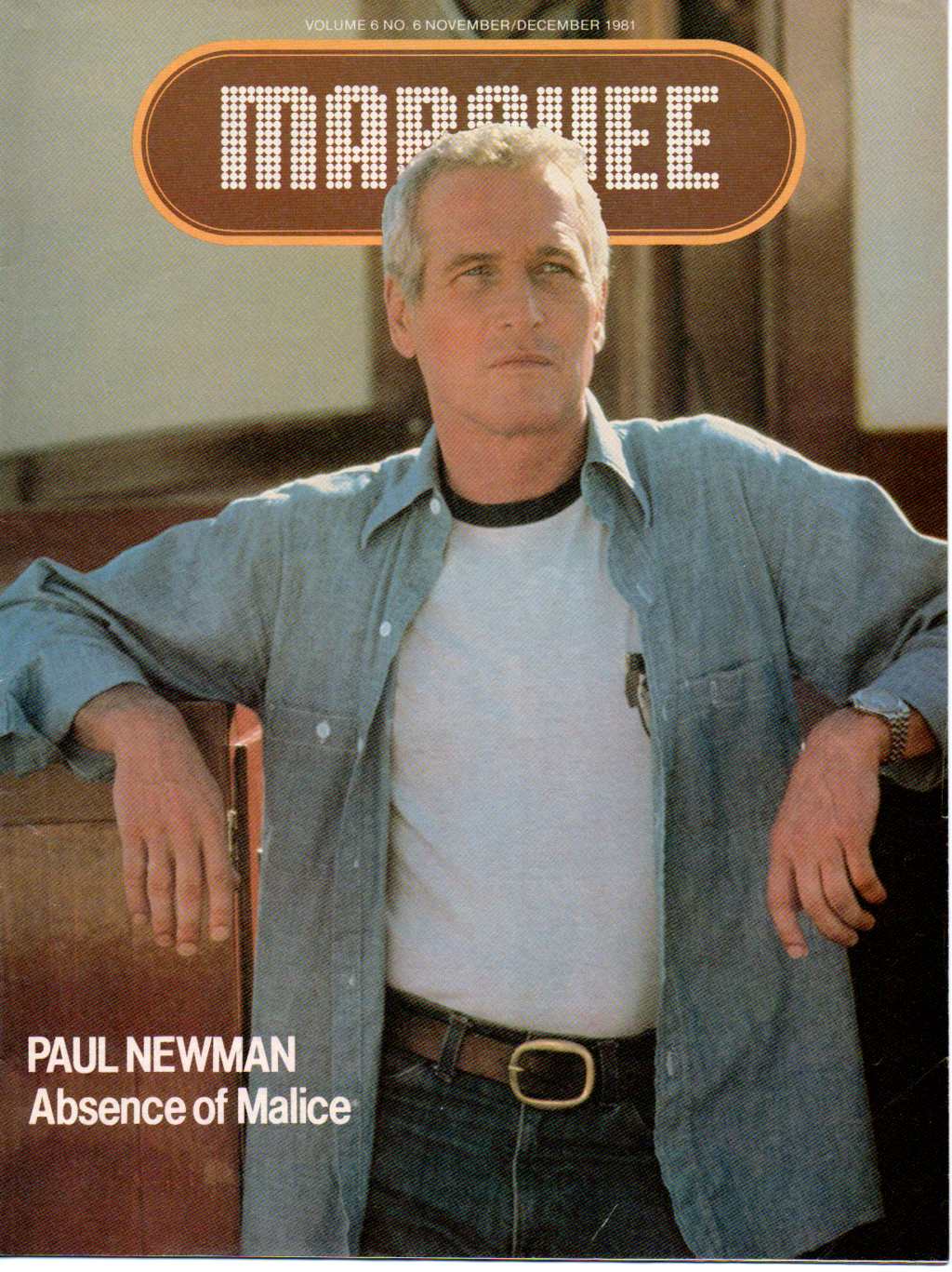 MARQUEE (Ca) magazine side cover  Vol 6 # 6 November/December 1981