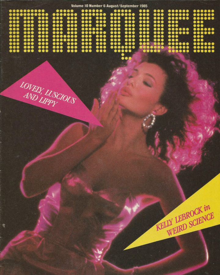 MARQUEE (Ca) magazine side cover  Vol 10 # 6 August-September 1985