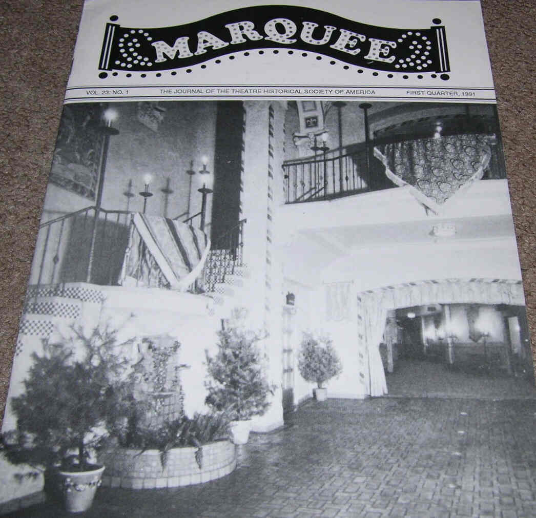 MARQUEE magazine side cover January/March 1991