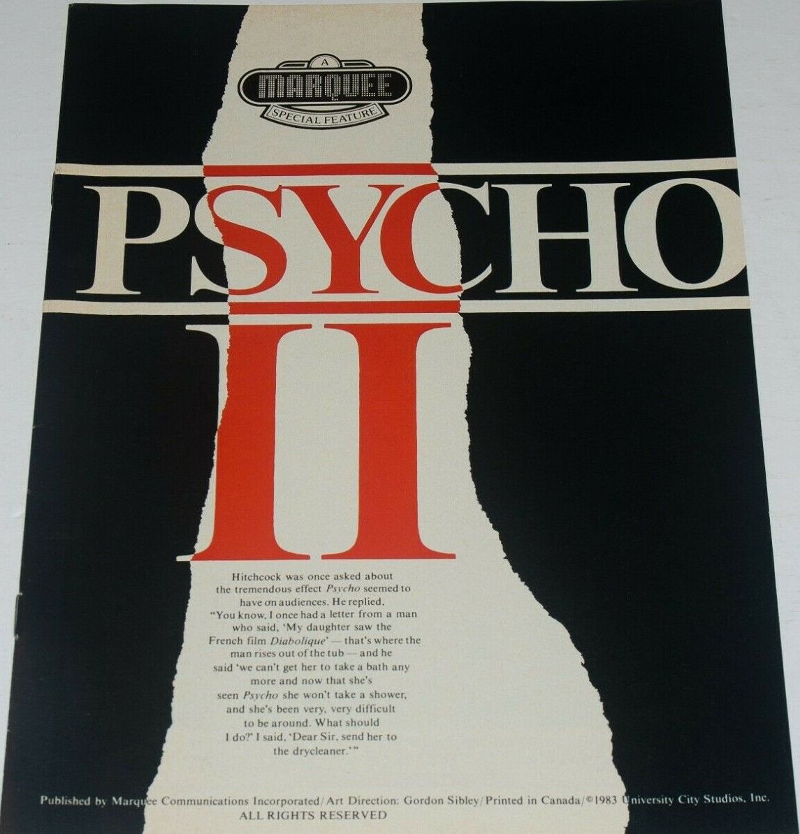 MARQUEE (Ca) magazine side cover  Special?   1983