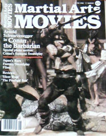 MARTIAL ARTS MOVIES magazine side cover June 1982