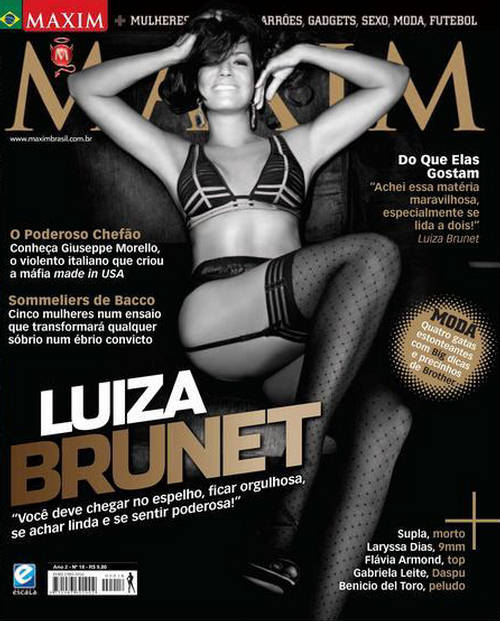 MAXIM (Br) magazine side cover Issue 18 March 2010