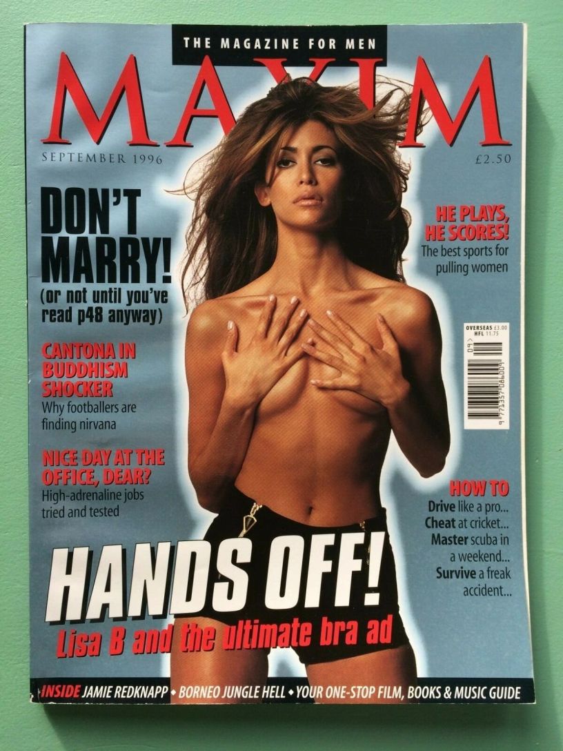 MAXIM (UK) magazine side cover  September 1996