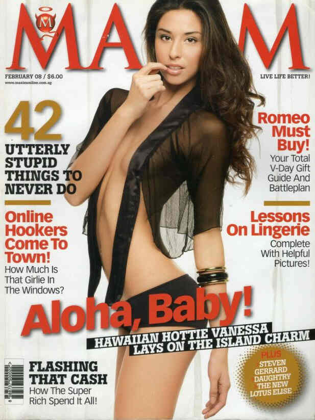 MAXIM SINGAPORE magazine cover  February 2008