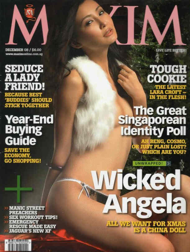 MAXIM SINGAPORE magazine cover  December 2008