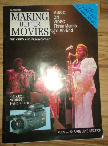 MAKING BETTER MOVIES magazine cover March 1989