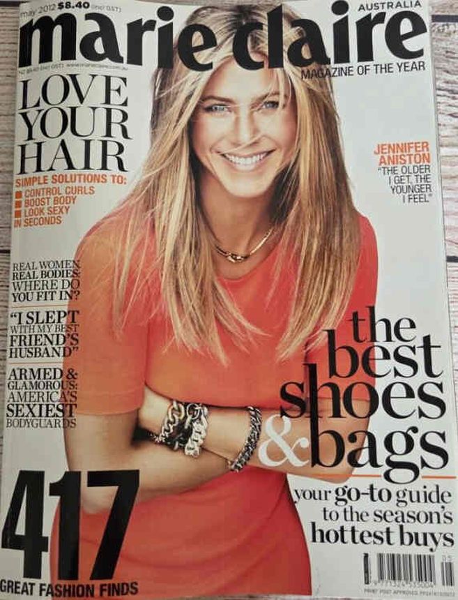 MARIE CLAIRE AUSTRALIA magazine side cover  May 2012