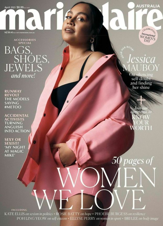 MARIE CLAIRE AUSTRALIA magazine side cover  April 2021