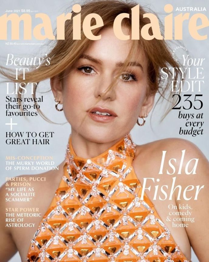 MARIE CLAIRE AUSTRALIA magazine side cover  June 2021