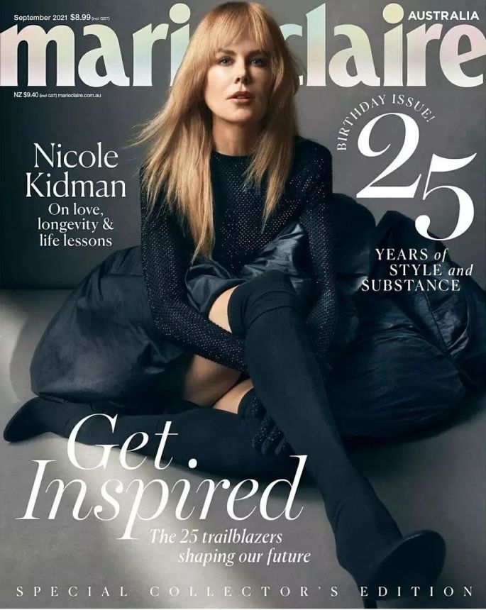 MARIE CLAIRE AUSTRALIA magazine side cover  September 2021