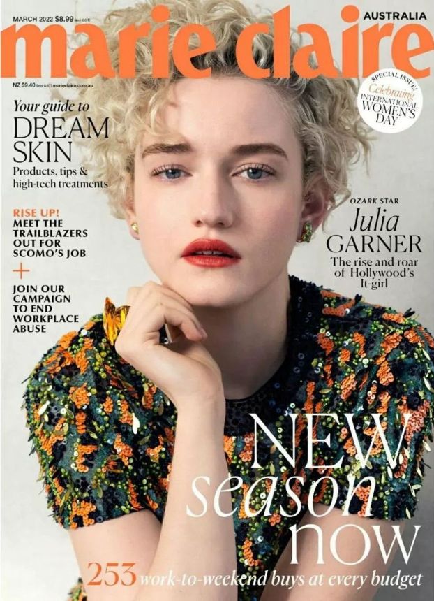 MARIE CLAIRE AUSTRALIA magazine side cover  March 2022
