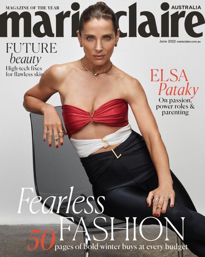 MARIE CLAIRE AUSTRALIA magazine side cover  June 2022