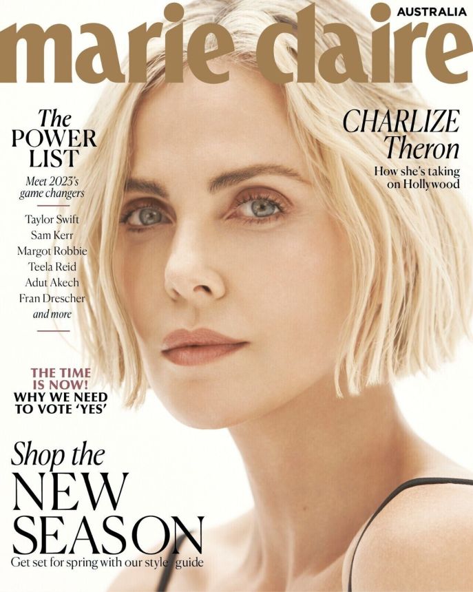 MARIE CLAIRE AUSTRALIA magazine side cover  October 2023