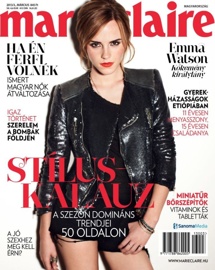 MARIE CLAIRE HUNGARY magazine cover  March 2013