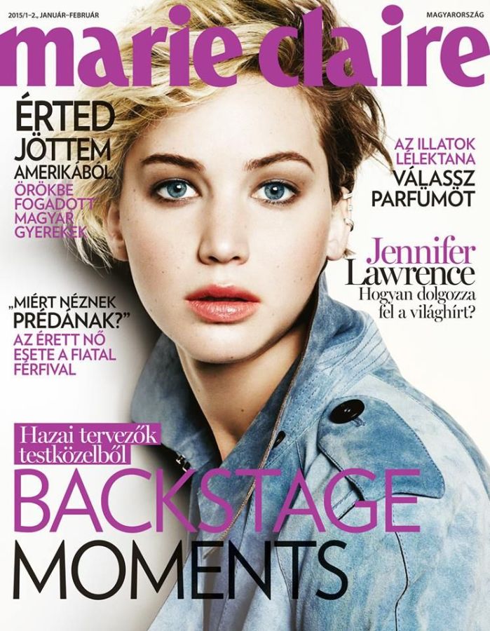 MARIE CLAIRE HUNGARY magazine cover  January/February 2015