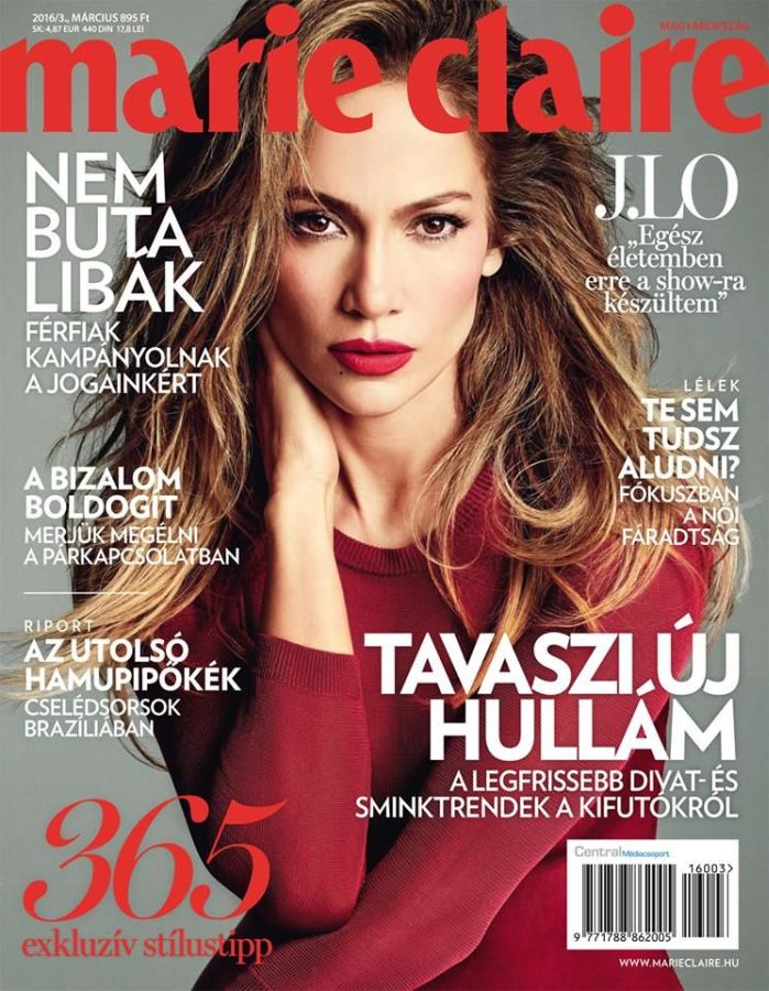 MARIE CLAIRE HUNGARY magazine cover  March 2016