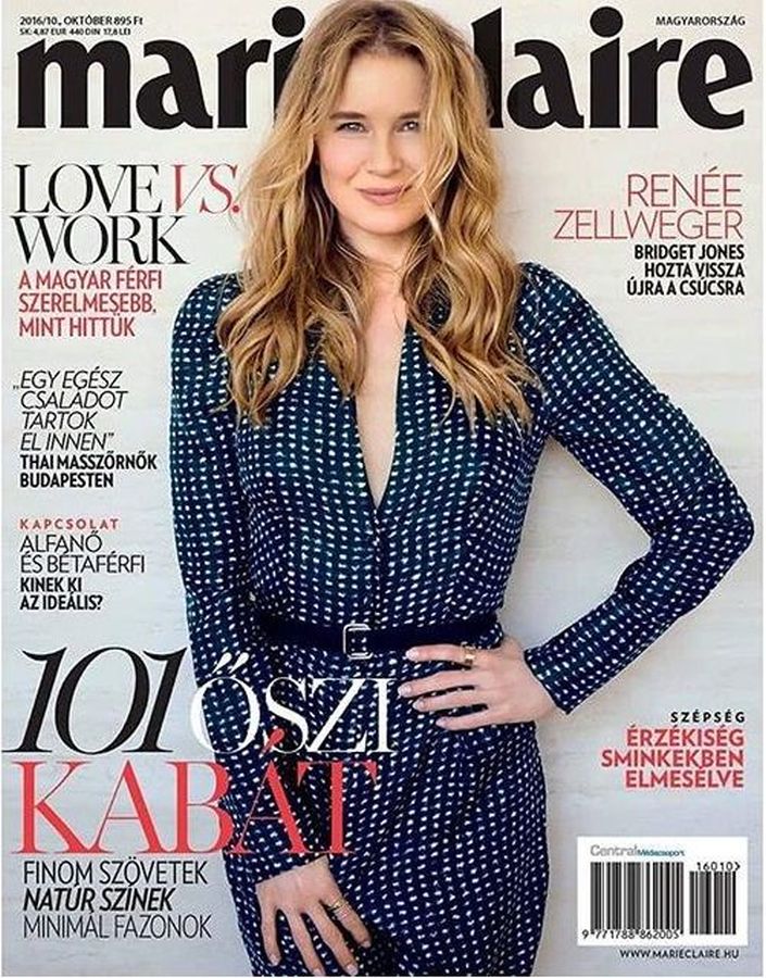 MARIE CLAIRE HUNGARY magazine cover  October 2016
