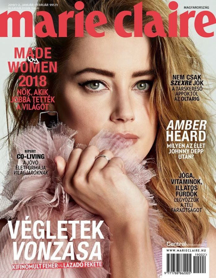 MARIE CLAIRE HUNGARY magazine cover  January/February 2019