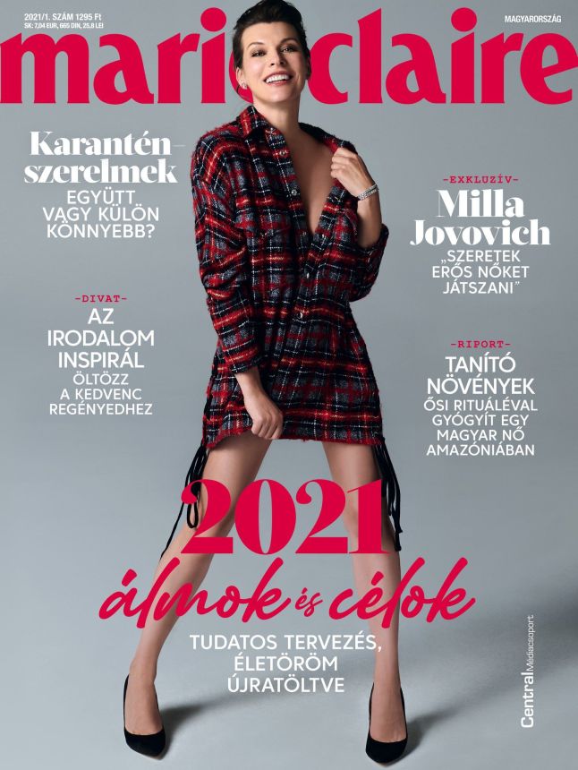 MARIE CLAIRE HUNGARY magazine side cover  January 2021