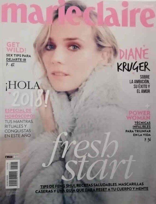 MARIE CLAIRE MEXICO magazine cover  February 2018