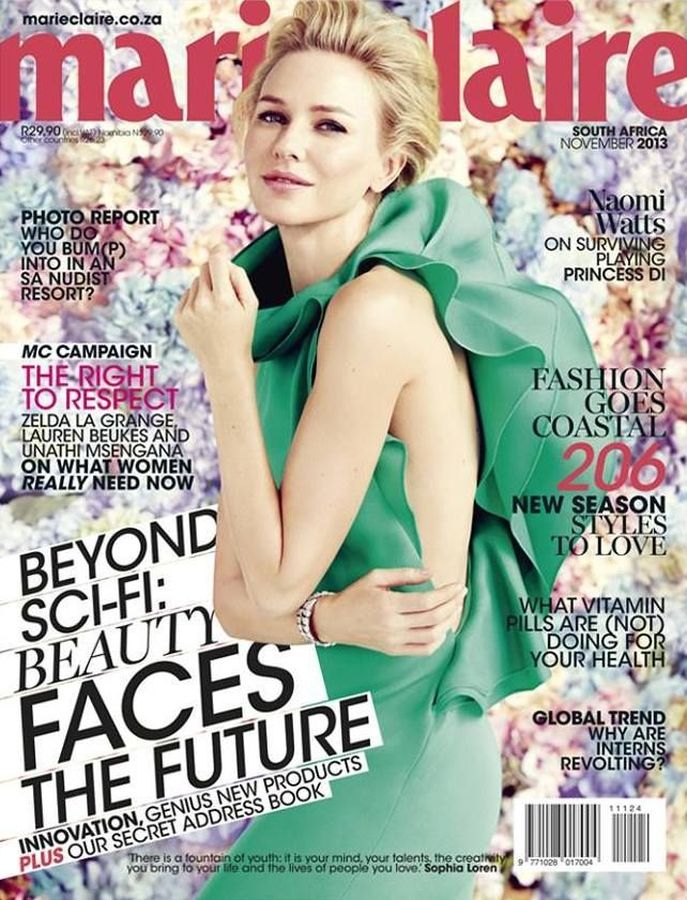 MARIE CLAIRE SOUTH AFRICA magazine cover  November 2013