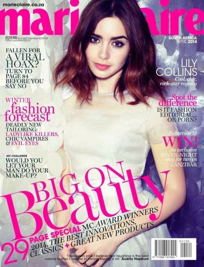 MARIE CLAIRE SOUTH AFRICA magazine cover  April 2014