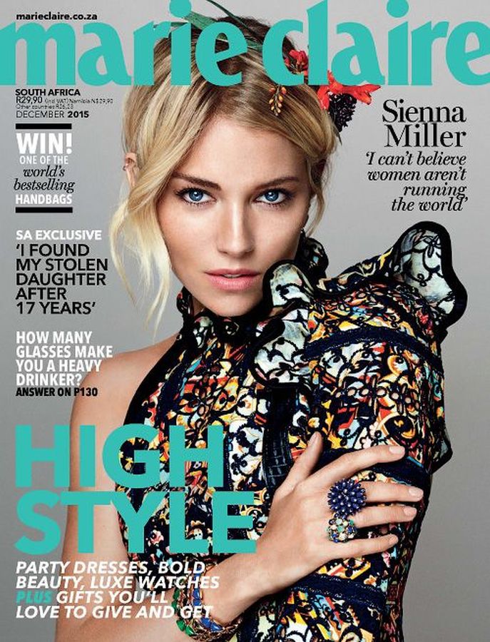 MARIE CLAIRE SOUTH AFRICA magazine cover  December 2015