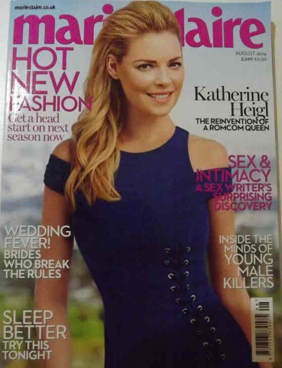 MARIE CLAIRE UK magazine cover  August 2014