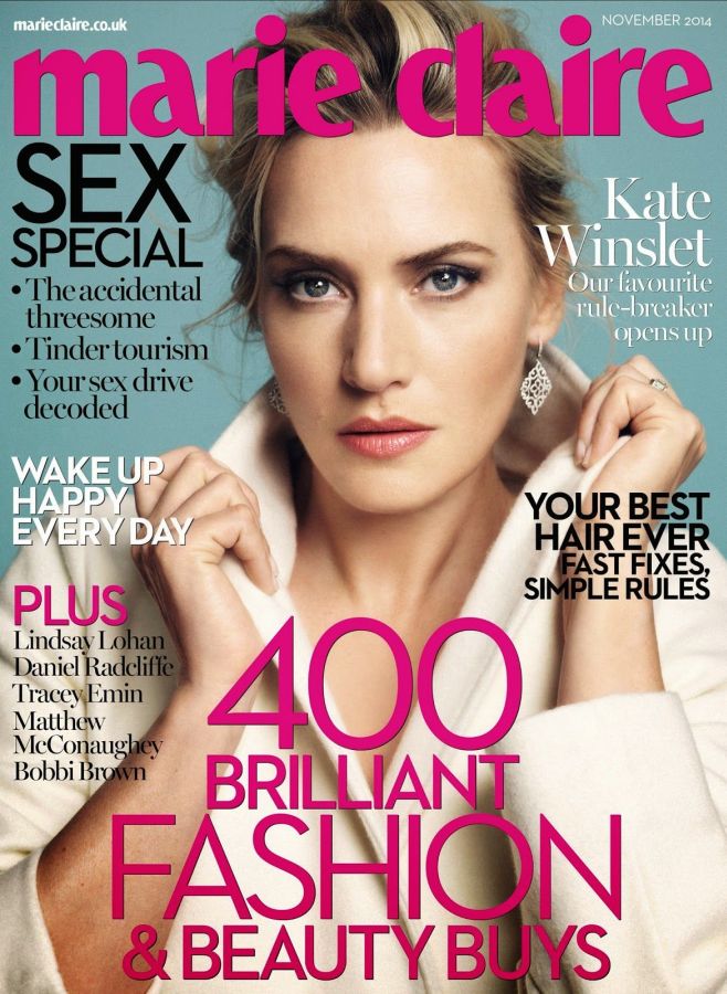 MARIE CLAIRE UK magazine cover  November 2014