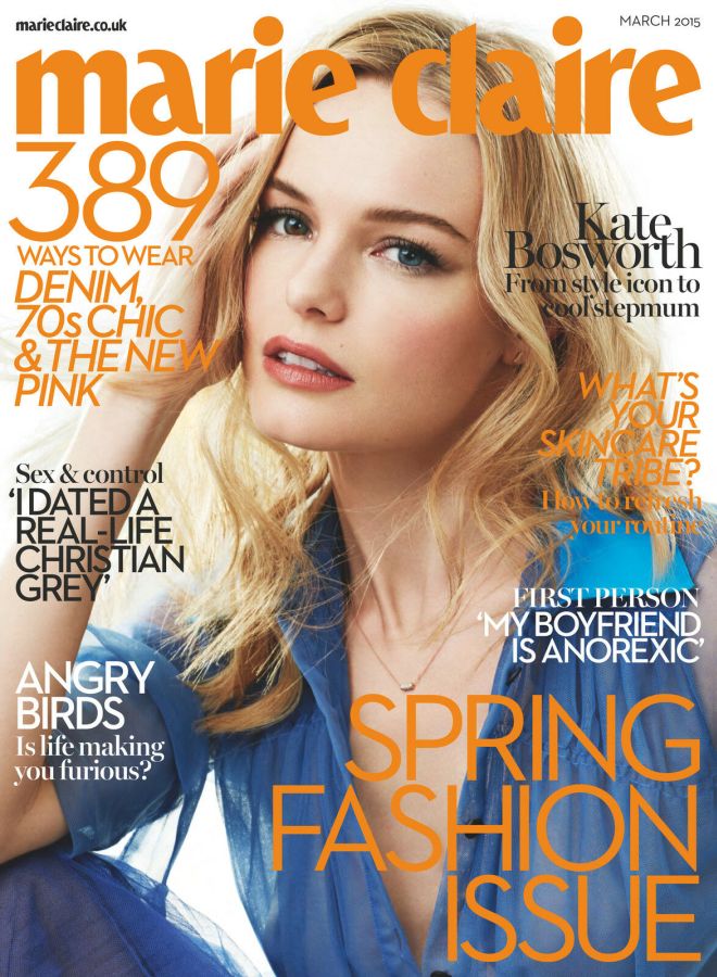 MARIE CLAIRE UK magazine cover  March 2015