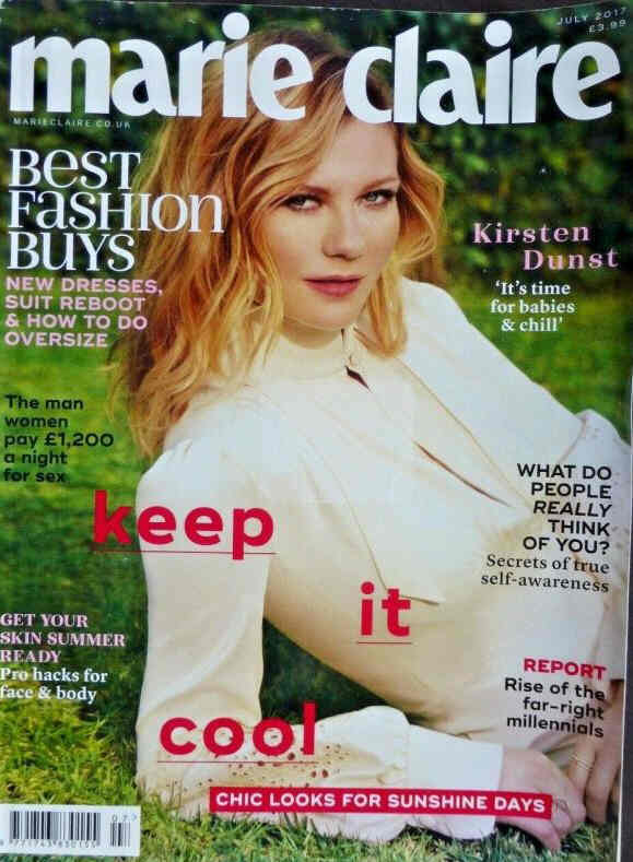 MARIE CLAIRE UK magazine cover  July 2017