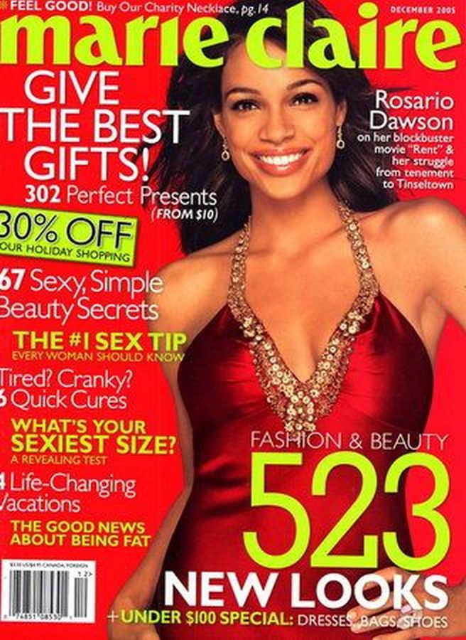 MARIE CLAIRE USA magazine cover  December 2005